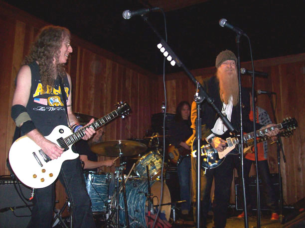 Waddy Wachtel, Phil Jones, Rick Rosas, Billy Gibbons, Blondie Chaplin 2/9/09