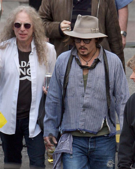 Waddy Wachtel and Johnny Depp 2010