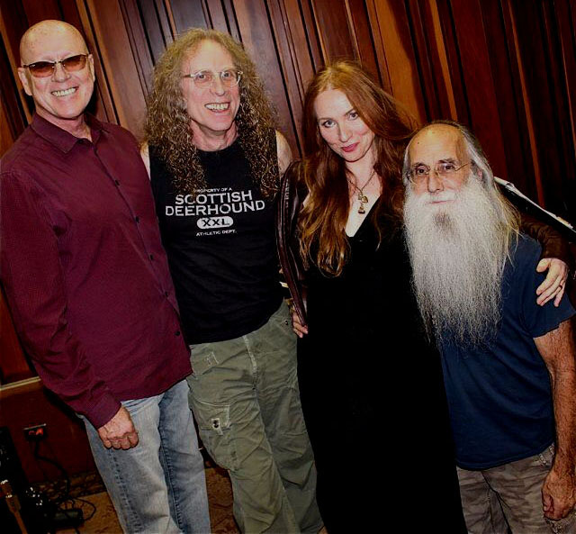 Russ Kunkel, Waddy Wachtel, Judith Owen, Leland Sklar - Rehearsal at Village Recorders