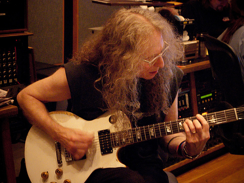 Waddy Wachtel recording Susan Cowsill's album 