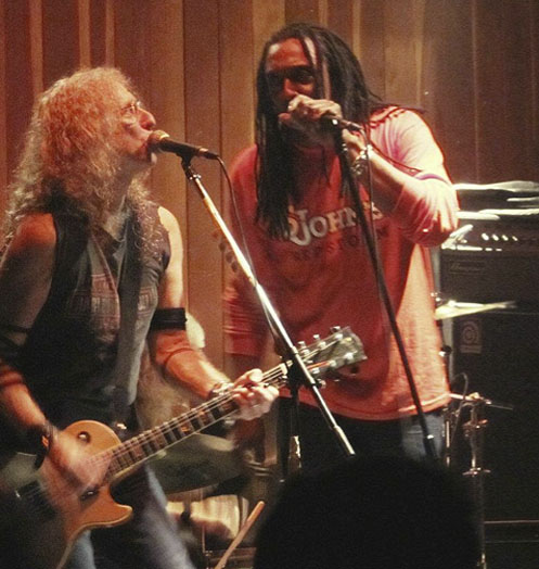 Waddy Wachtel, Bernard Fowler (photo by Emily Aguilar)