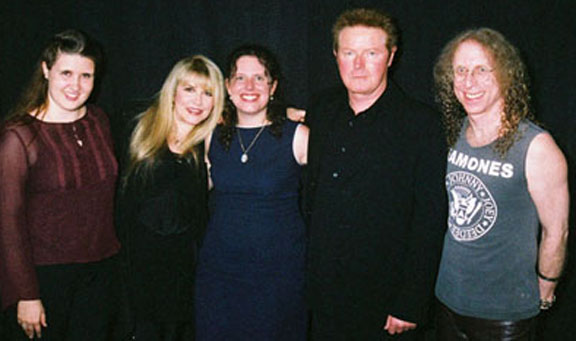 Kristin, Stevie Nicks, Nancy, Don Henley, Waddy Wachtel at AHI Concert 2005