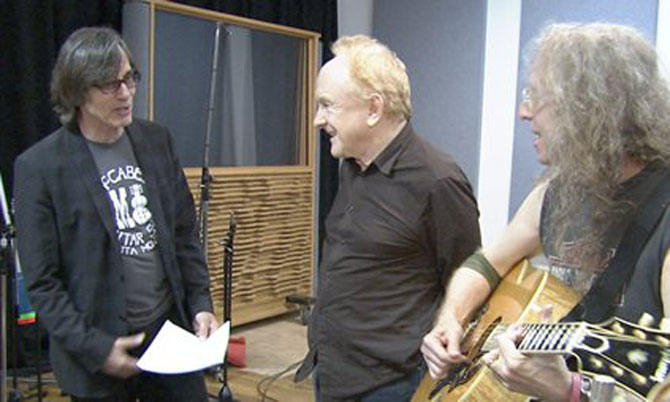 Jackson Browne, Peter Asher, Waddy Wachtel recording 