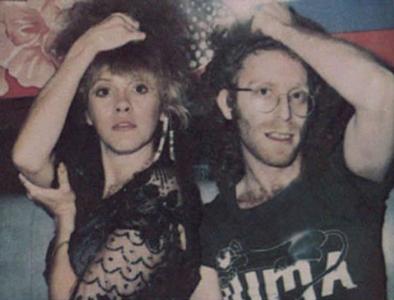 Stevie Nicks, Waddy Wachtel at a Bella Donna recording session