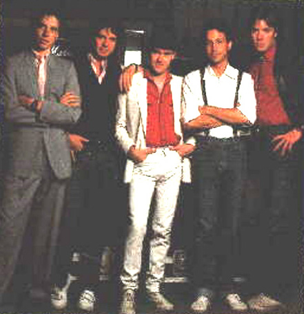 Rick Springfield's Fabulous Eels 1983 - Mike Seifrit, Brett Tuggle, Tim Pierce, Dave Adlestein, Jack White 