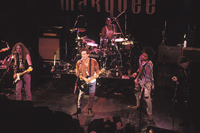 Waddy Wachtel, Steve Jordan, Keith Richards, Charley Drayton, Bobby Keys London 1992 (Photo by: Claude Gassian)