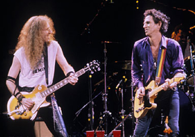 Waddy Wachtel, Keith Richards
Main Offender, US Tour 1993
Photo by: Paul Natkin