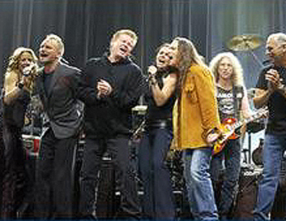 Sheryl Crow, Sting, Don Henley, Timothy B. Schmidt, Waddy Wachtel, Jimmy Buffett