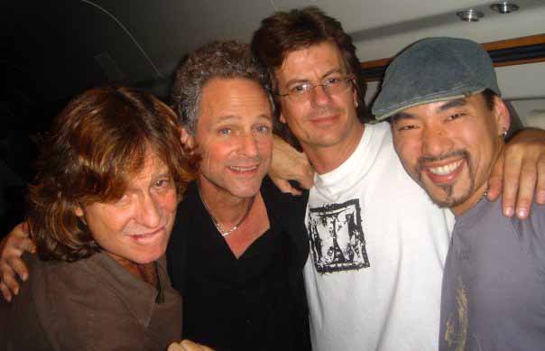 Brett Tuggle, Lindsey Buckingham, Neale Heywood, Taku Hirano