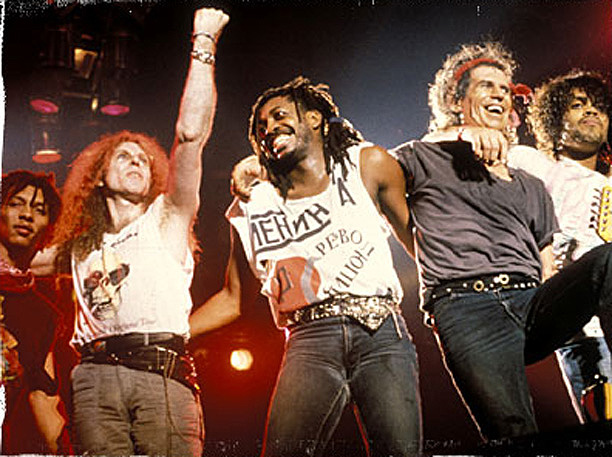 Ivan Neville, Waddy Wachtel, Steve Jordan, Keith Richards, Charley Drayton
Talk Is Cheap Tour, Nov. - Dec. 1988
Photo by: Paul Natkin