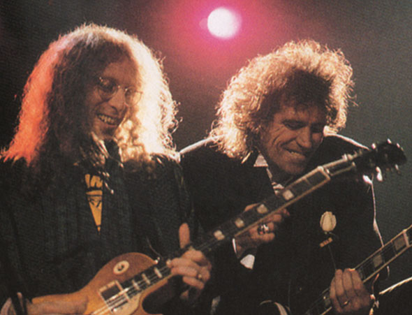 Waddy Wachtel, Keith Richards Talk Is Cheap Tour, Nov. - Dec. 1988
Photo by: Paul Natkin