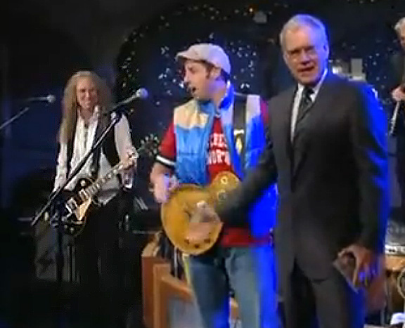 Waddy Wachtel, Adam Sandler, David Letterman -  Late Night With David Letterman 2008