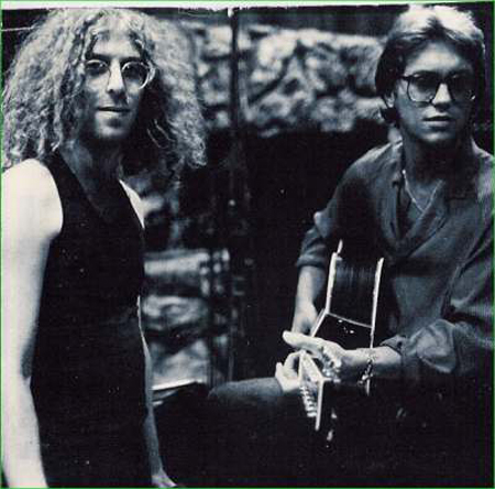 Waddy Wachtel and Gerry Beckley recording America 