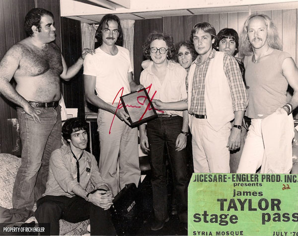 Don Grolnick, David Sanborn, James Taylor, Peter Asher, Waddy Wachtel, Rich Engler, Danny Kortchmar, Russ Kunkel 1979 Flag Tour