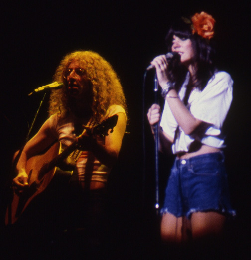 Waddy Wachtel, Linda Ronstadt - photo by Pete Sefcik