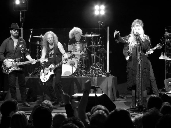 Dave Stewart, Waddy Wachtel, Jimmy Paxson, Stevie Nicks, Peter Stroud - Wiltern Theater 5/26/11 (Photo by Maria Younghans)