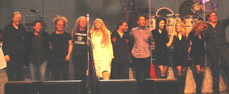 Scott Plunkett, Al Ortiz, Jimmy Paxson, Waddy Wachtel, Stevie Nicks, Lenny Castro, Carlos Rios, Sharon Celani, Jana Anderson, Lori Nicks, Ricky Peterson 