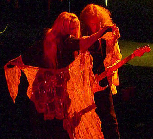 Stevie Nicks, Waddy Wachtel 8/4/10 Santa Barbara - photo by L. Paul Mann